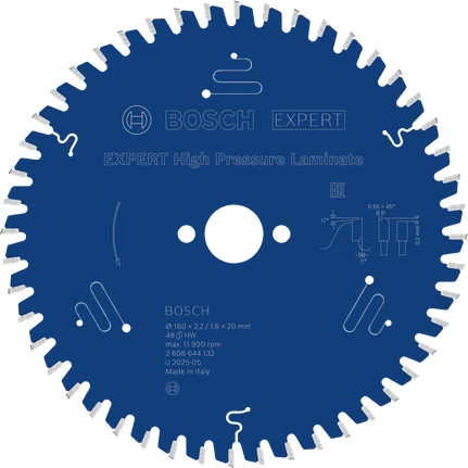 BoschExpert 高压层压板锯片，用于精确切割。